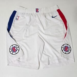 Nike LA Clippers NBA Team Issued Game Basketball Shorts DO9918-100 Mens Sz 40 XL
